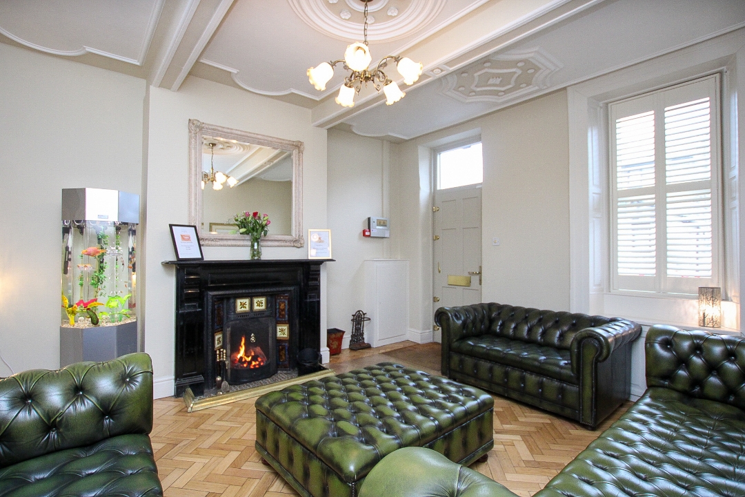 Waiting room at Macfarlane Dental Partnership
